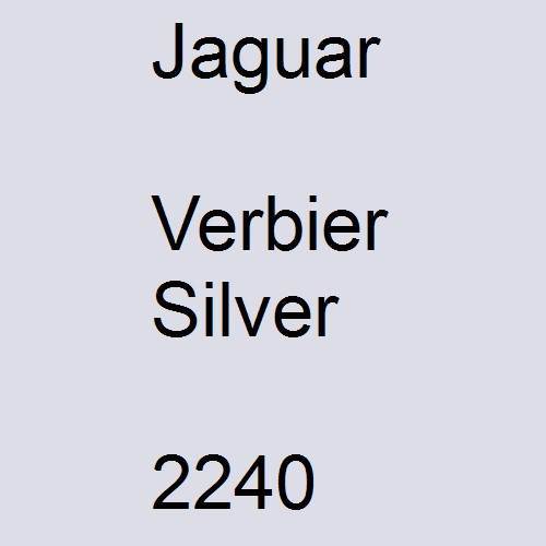 Jaguar, Verbier Silver, 2240.